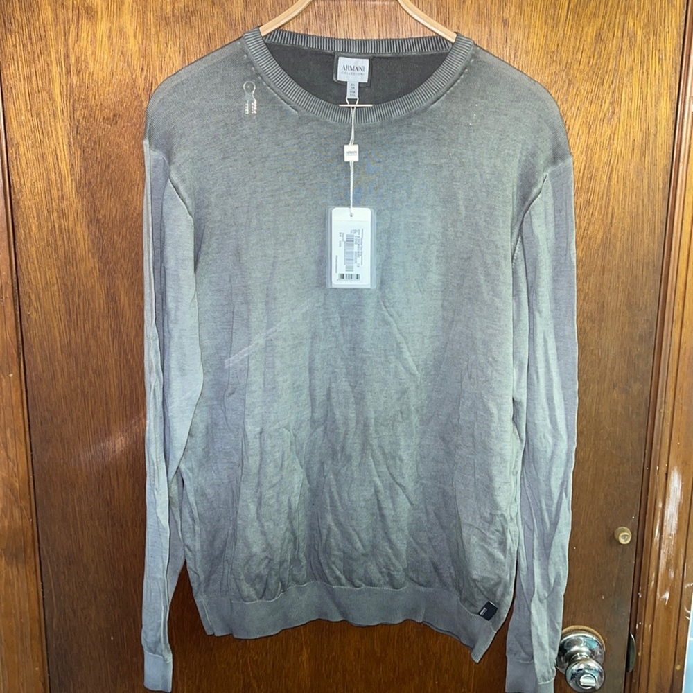 Armani Collezioni lightweight dip dyed sweater